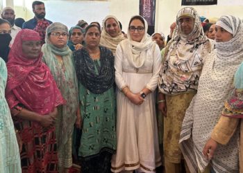Dr Andrabi distributes relief to poor in a program organised by Hussain AA Foundation at Jammu