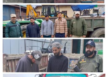 Illegal extraction & transportation of minerals  Police seizes 8 vehicles, arrests 8 drivers in Baramulla