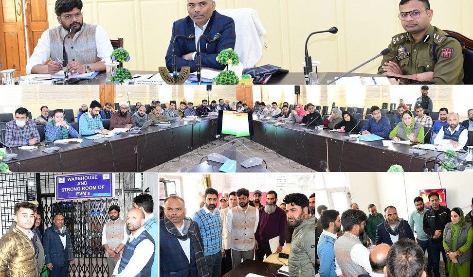 Lok Sabha Elections-2024: CEO visits Ganderbal; reviews preparations for Parliamentary Polls