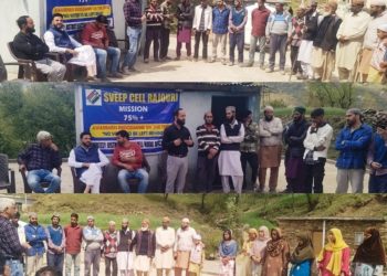 Lok Sabha Elections-2024 Door-to-Door voter awareness campaign under SVEEP held in tribal areas of Rajouri