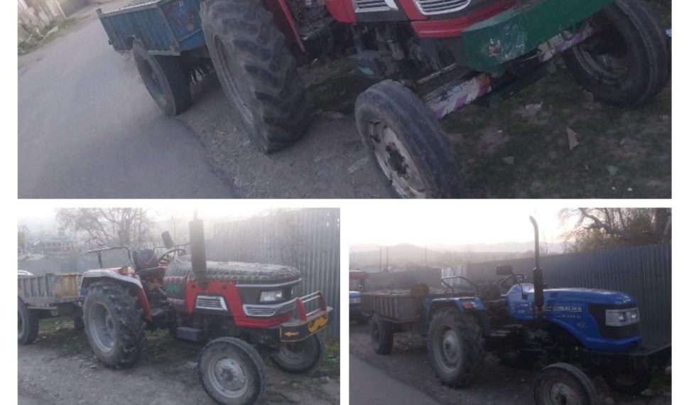 *Police seizes 06 vehicles for illegal extraction & transportation of minerals in Handwara*