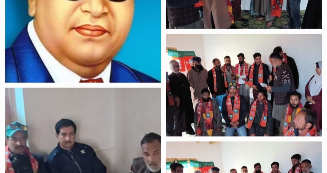 BJP Unit Ganderbal Holds Mega Joining Event at Rahumradh Chattergul Bala kangan Ganderbal