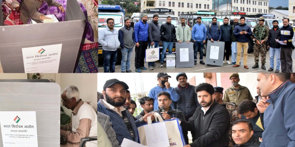 Lok Sabha Elections: 2024  Maiden Home Voting commences in Kishtwar
