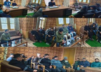 RTO Kashmir chairs a meeting of transporters at Handwara