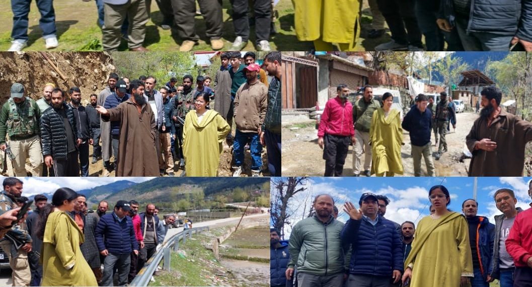 DC Kupwara visits various areas to assess post heavy rainfall situation