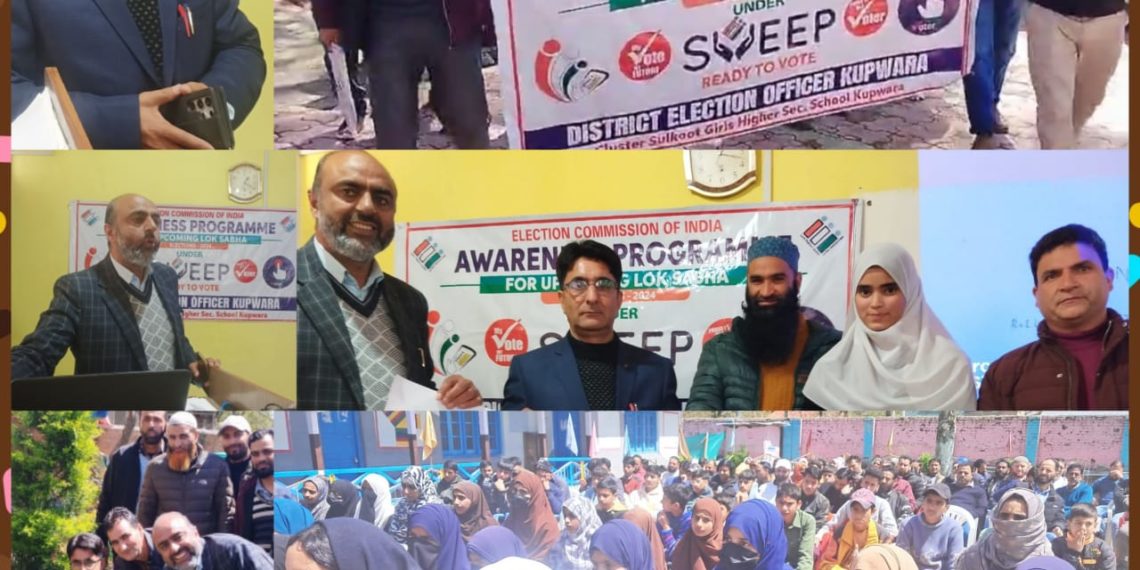Voting Awareness programs under SVEEP held in different schools in Kupwara district