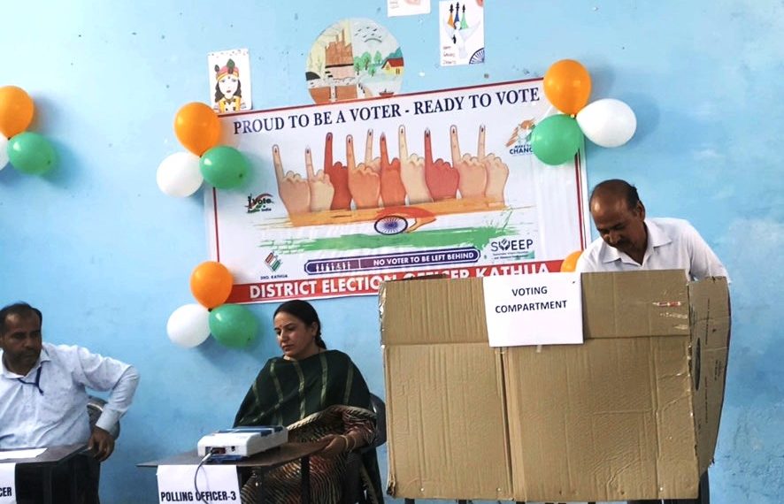 Lok Sabha Elections 2024: District Election Office Kathua unveils Model Polling Station near Indo-Pak International Border