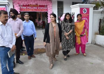 Lok Sabha Elections 2024  Pink, Blue & Red Polling booths established in Udhampur for women, Youth & PwD voters