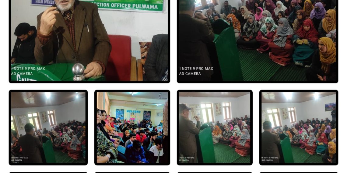 Lok Sabha Elections 2024  Encouraging Electoral Participation: Distt Admin organises Awareness programme at HS Nargistan, Zone Lurgam in Tral