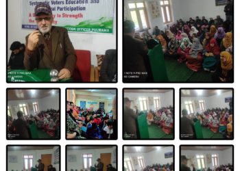 Lok Sabha Elections 2024  Encouraging Electoral Participation: Distt Admin organises Awareness programme at HS Nargistan, Zone Lurgam in Tral