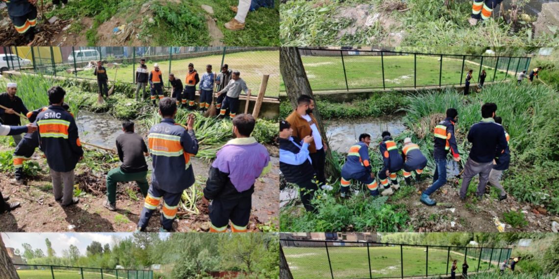SMC conducts Cleanliness Drive in Ward Nos 11 & 17 of Srinagar’s Zone North