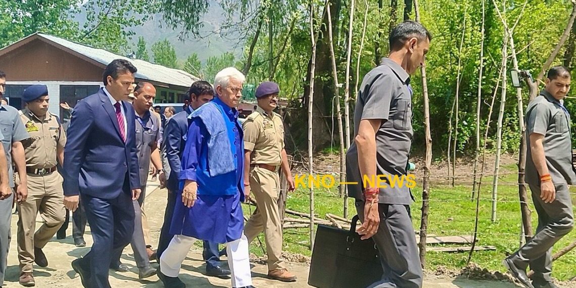 Srinagar Boat Tragedy: LG Sinha visits Gandbal, meets victims’ families