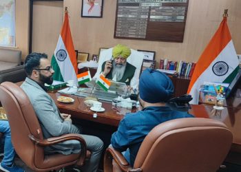 Prominent Social and Political Activist Dr. Touseef Ahmed Meets with Shri Iqbal Singh Lalpura, Chairman of the National Commission for Minorities