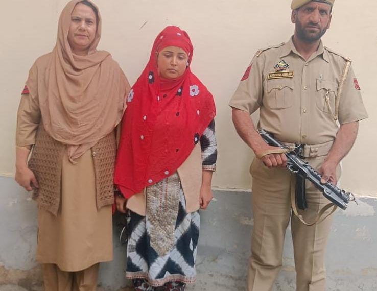 Police booked notorious lady drug smuggler under PIT NDPS Act in Baramulla