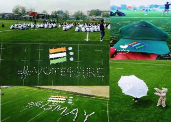 Lok Sabha Elections 2024   SVEEP: DEO Srinagar organizes Human Chain Event to raise awareness on Importance of Voting