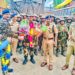 CAPF Coys Warmly Welcomed By District Police Anantnag For Phase 3rd Election Duties.