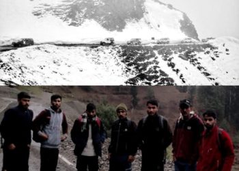 Heavy Snowfall Closes Sadhna Top Road; Stranded Travelers Await Assistance