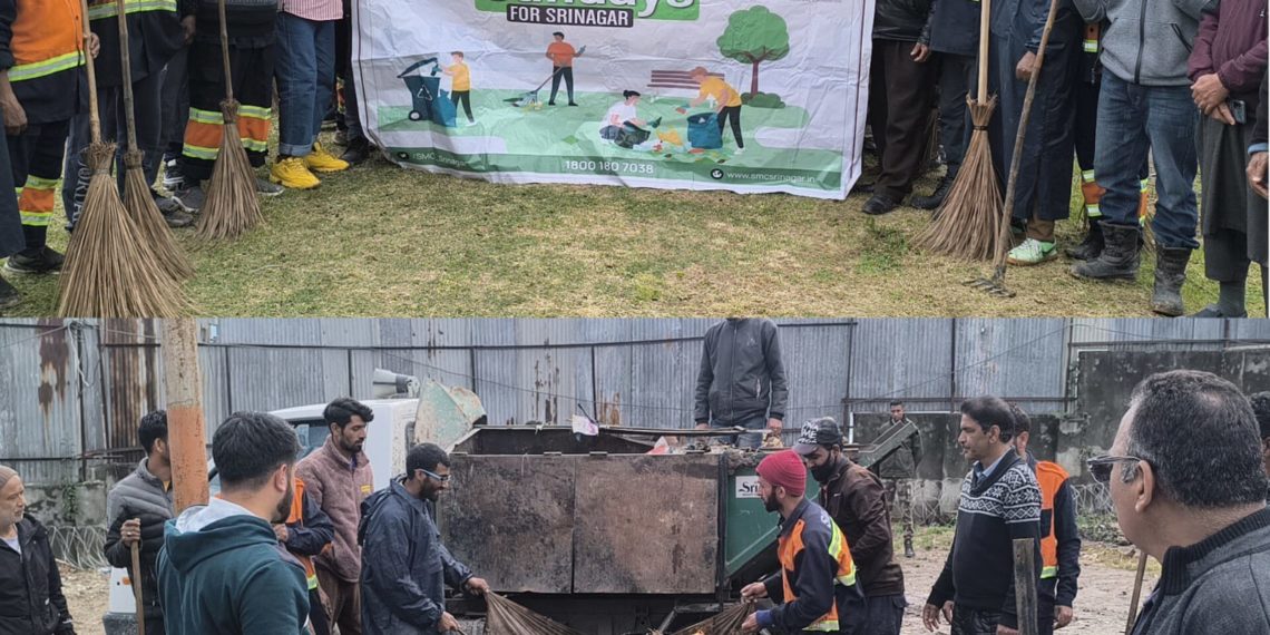 SMC conducts cleanliness drive in Srinagar’s Zone East