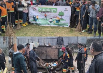 SMC conducts cleanliness drive in Srinagar’s Zone East