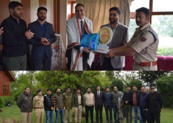 District Administration Budgam bids warm farewell to outgoing SSP Al Tahir Gillani