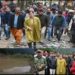 DC Kupwara visits flash flood hit far Doban Kachama village to take stock of ground situation, assess the losses
