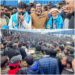 Sajad Lone welcomes DDC Kalaroos Mustafa Rahi along with hundreds of supporters into PC