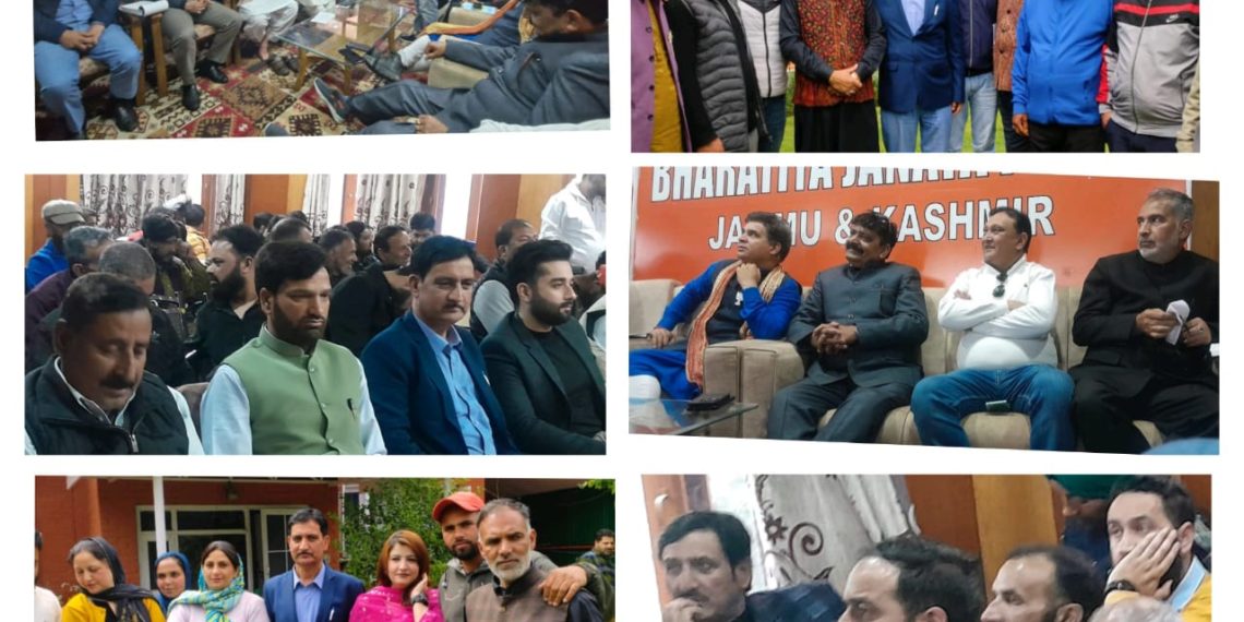 BJP Unit in Kashmir Holds Crucial Meeting at S1 Church Lane, Srinagar