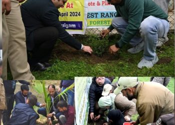 Lok Sabha Elections-2024  Plantation drive brings life to 364 Kulgam polling stations under SVEEP