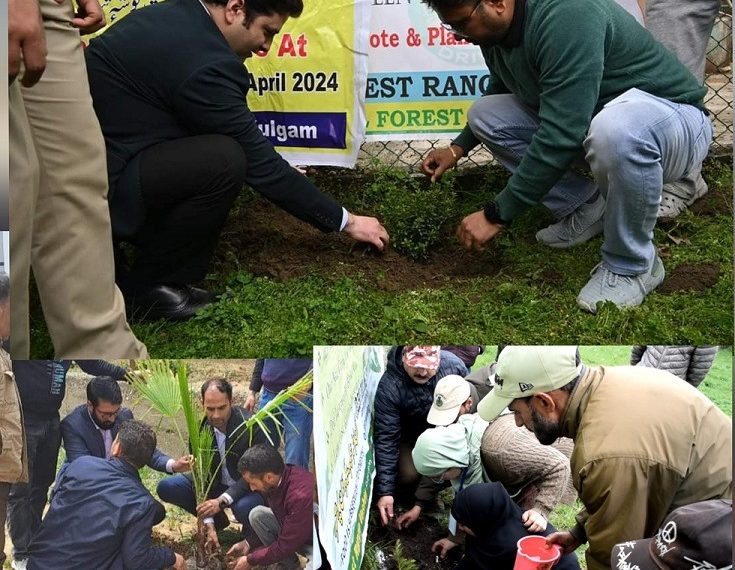 Lok Sabha Elections-2024  Plantation drive brings life to 364 Kulgam polling stations under SVEEP