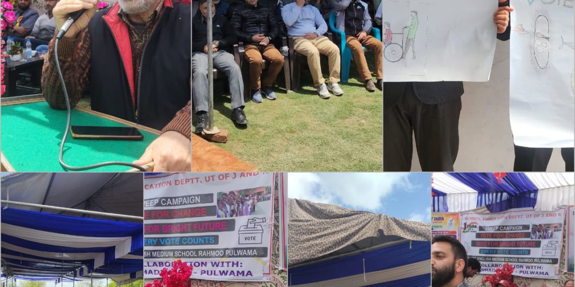 Lok Sabha Elections-2024 Awareness programme under SVEEP held at Pulwama’s Rahamoo
