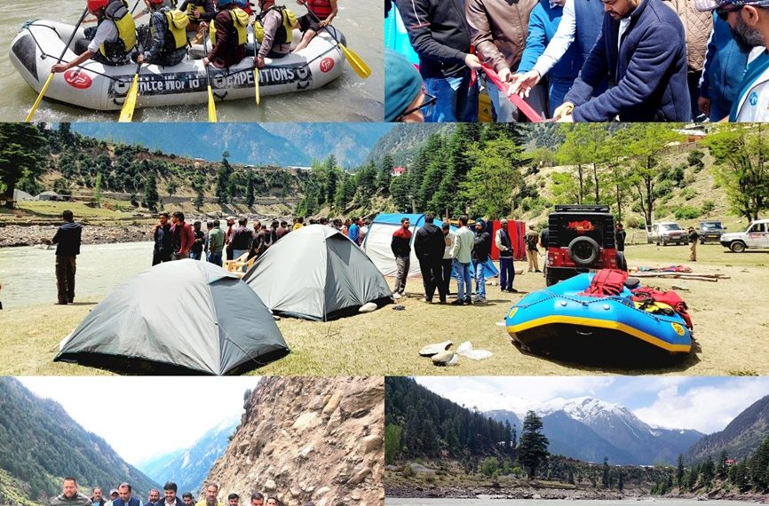 Two week river rafting event commences at Gulabgarh Paddar