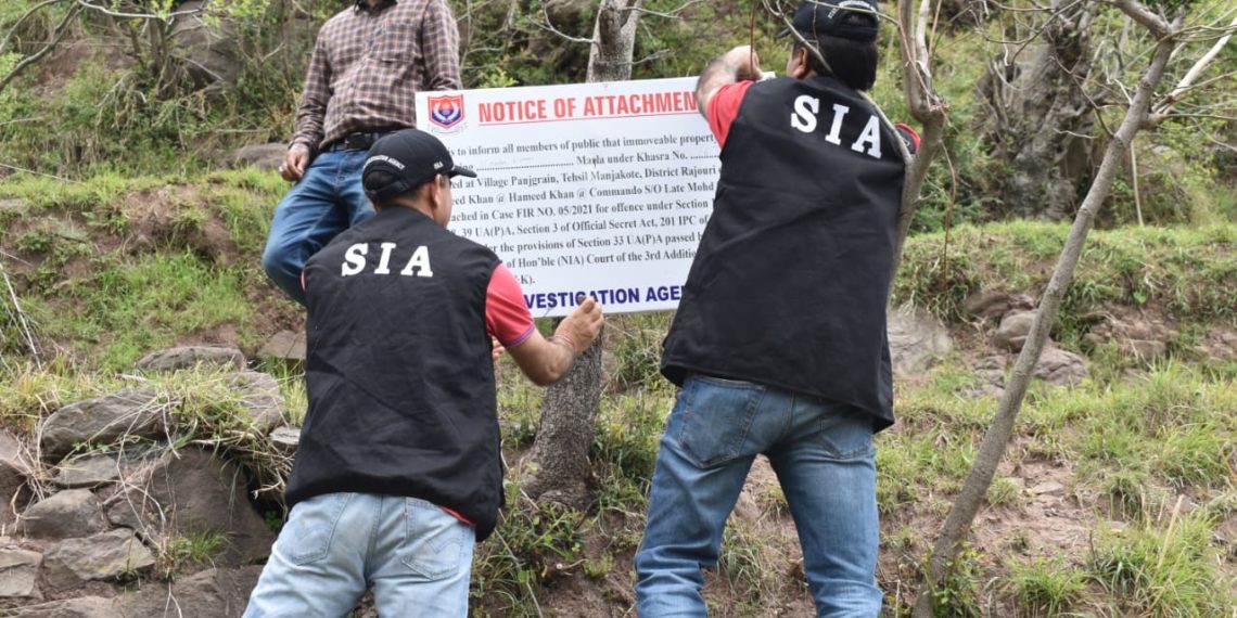 Attachment of property by SIA Jammu