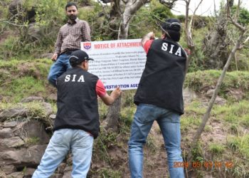 Attachment of property by SIA Jammu