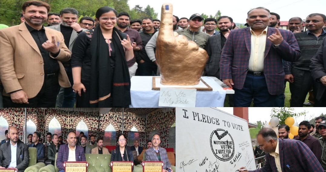 CEO Visits Kupwara; Reviews Preparations for Parliamentary Polls, Inaugurates live art exhibition under SVEEP