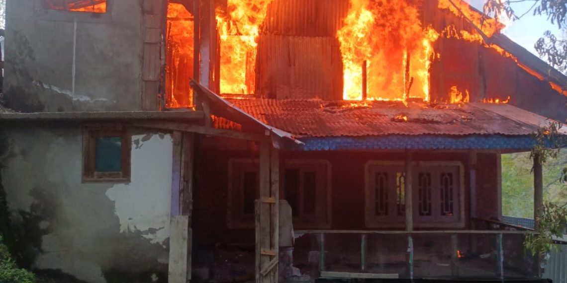 Devastating Fire Engulfs Abdul Raouf’s Residence in Khawarpara, Karnah, Kupwara.