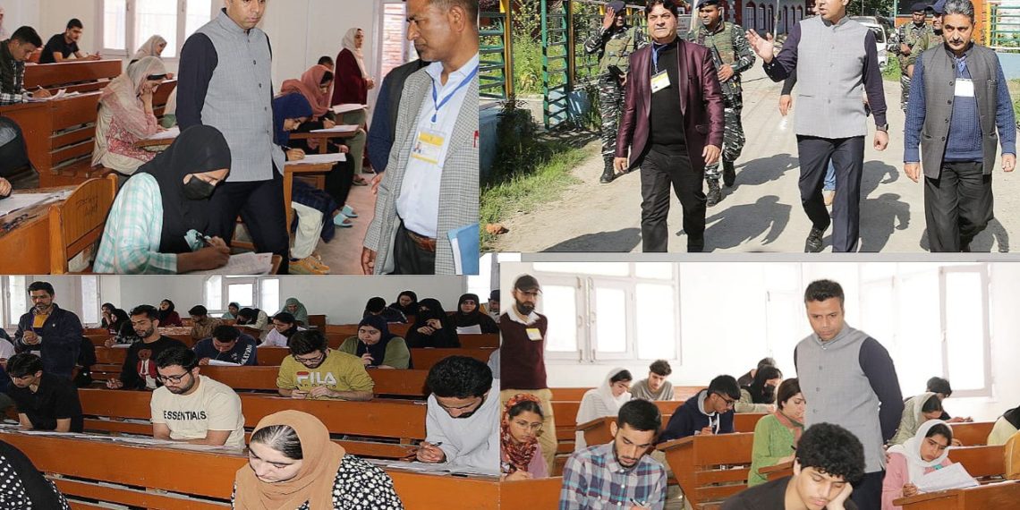 DC Srinagar inspects NEET Exam Centers  About 15000 aspirants appear in NEET at 31 exam centres