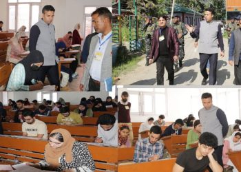 DC Srinagar inspects NEET Exam Centers  About 15000 aspirants appear in NEET at 31 exam centres