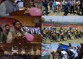Lok Sabha Elections-2024  CEO flags off mega bicycle SVEEP rally at Budgam