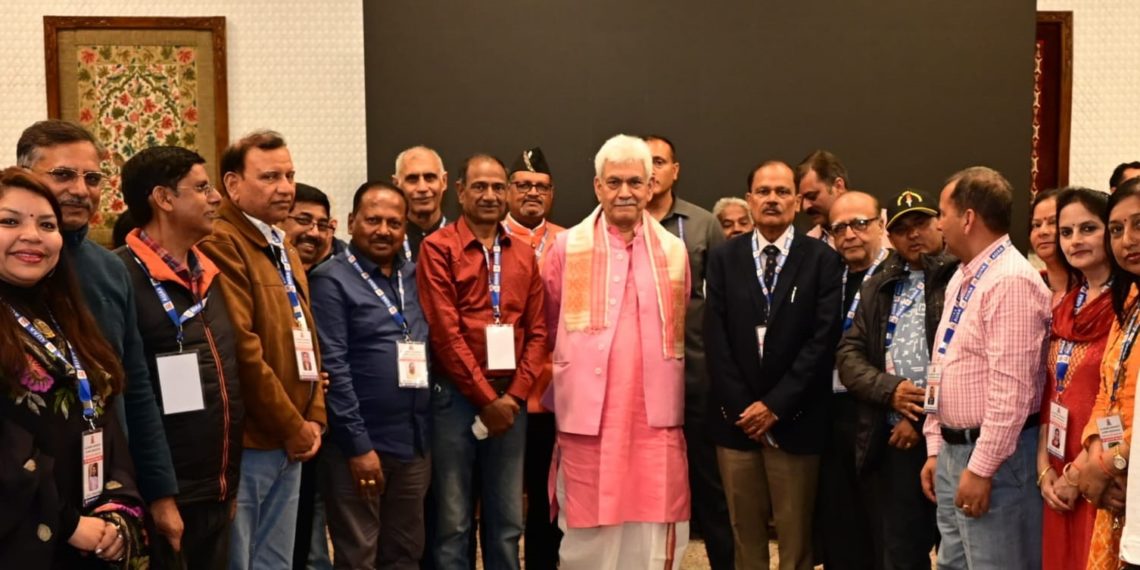 Lt Governor addresses Allahabad University Alumni Meet at Raj Bhawan, Srinagar