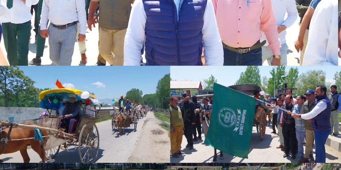 SDM Sumbal Flags Off Tonga Rally under Sweep to Boost Voter Engagement