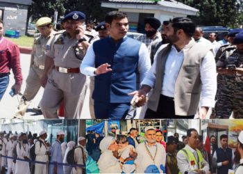 Div Com Kmr, IGP Kashmir review departure arrangements for first batch of Hajj pilgrims at Srinagar airport