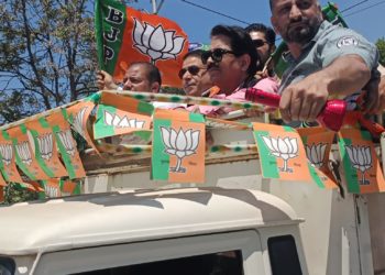 “BJP Srinagar District Organizes Rally in Chanapora Constituency to Support Like-Minded Candidates”