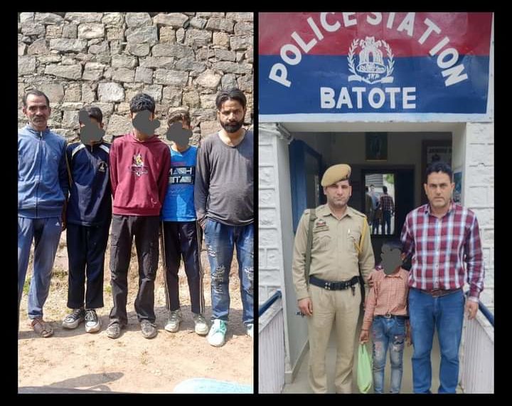 Jammu Kashmir Police Reunited Misguided Children with Families: Heartwarming Instances from Batote and Sangaldhan of District Ramban