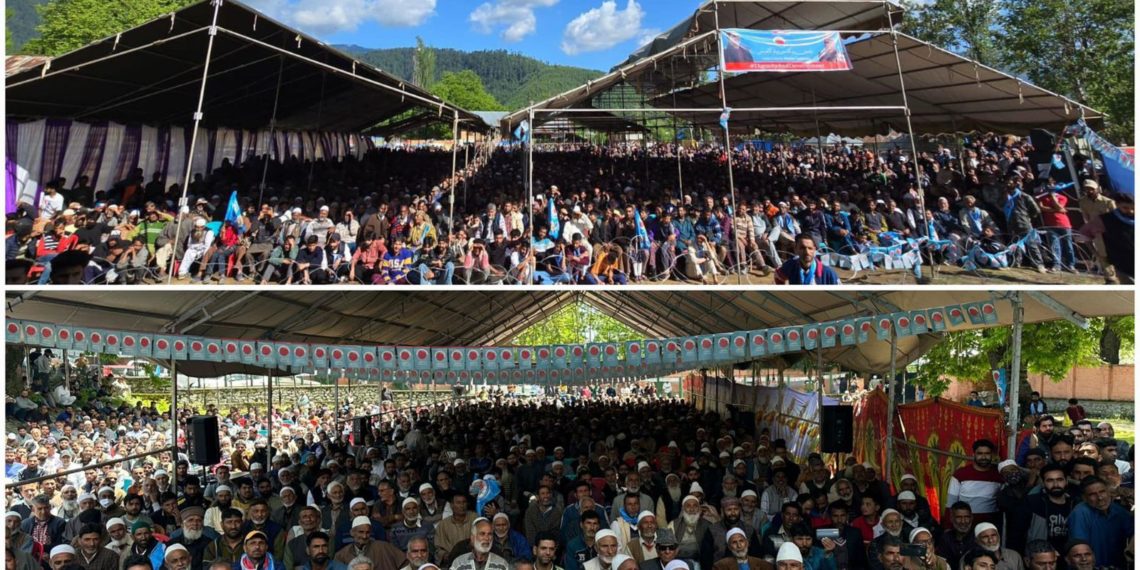 Sajad Lone garners massive support in Sopore & Lolab Constituencies