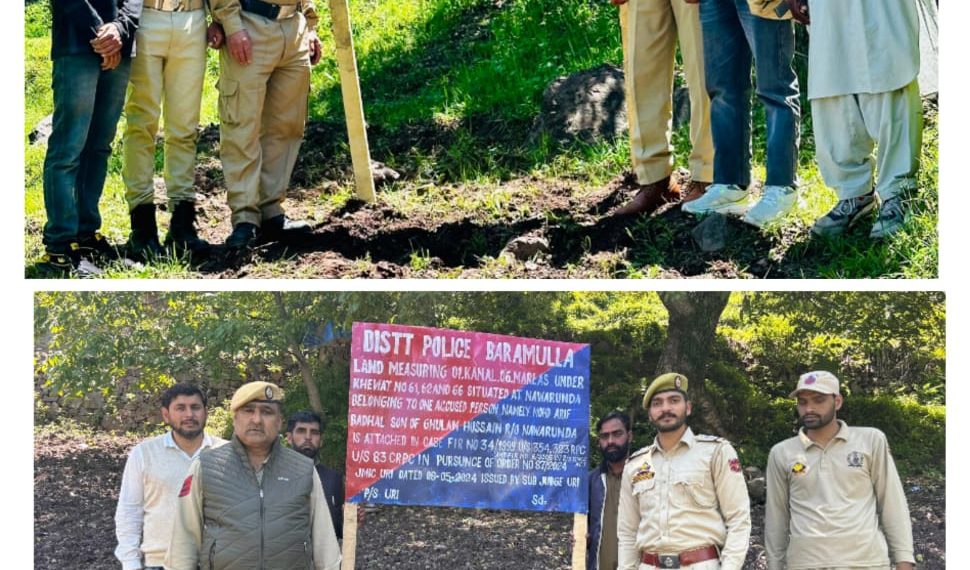 Police attaches properties of 2 more terror handlers based in Pakistan, worth lacs in Baramulla