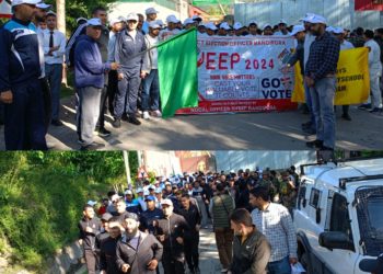 Lok Sabha Elections 2024: DEO Bandipora flags- off March as part of awareness activities under SVEEP