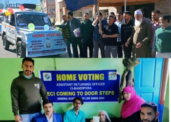 Lok Sabha Elections 2024: Home Voting commences in Bandipora DEO flags-off Home Voting Teams, 262 Senior Citizens & PwD electors opt for ballot facility at their doorsteps