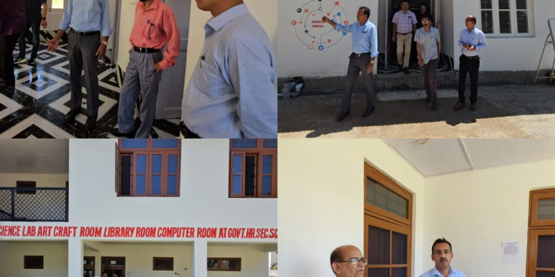 CEO Doda inspects newly constructed building block at GHSS Beraru