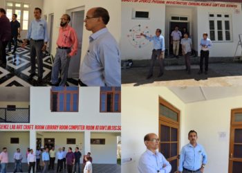 CEO Doda inspects newly constructed building block at GHSS Beraru