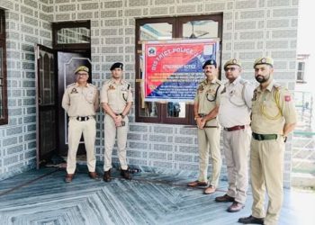 JAMMU AND KASHMIR POLICE ATTACHED PROPERTY WORTH LAKHS OF NOTORIOUS DRUG PEDDLER  IN RAGHOORA AREA OF POLICE STATION  BAGH -E-BAHU OF JAMMU DISTRICT